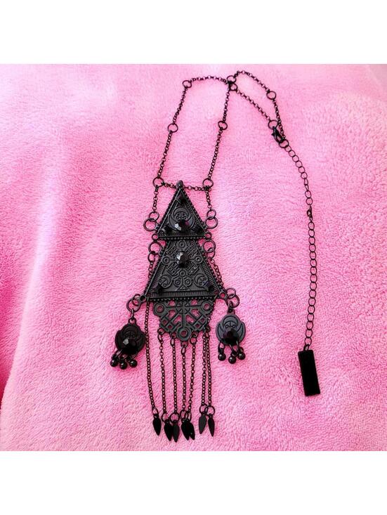 Restyle Jewelry - 🖤 Restyle "Double Triangle" Gothic Necklace 🦇